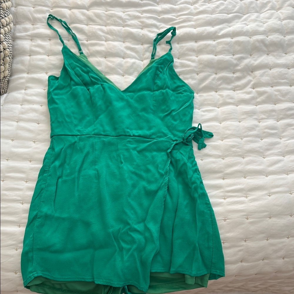 Superdown Karen Wrap Romper